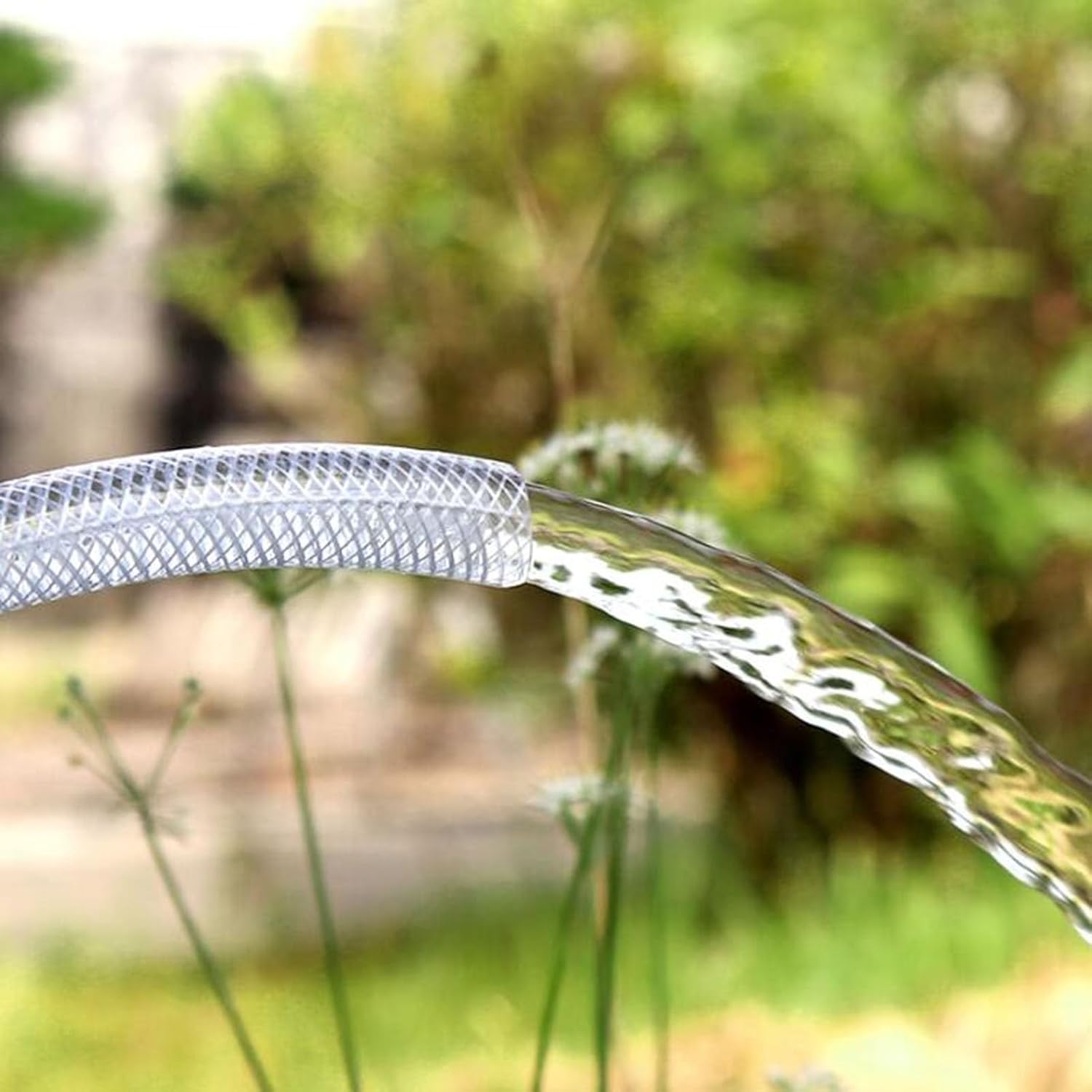 Garden Hose Pipe Reel Reinforced, 3 Layer PVC Flexible Hose Pipe, Leakproof No-Kink Water Hose Plastic Rubber Tube For G
